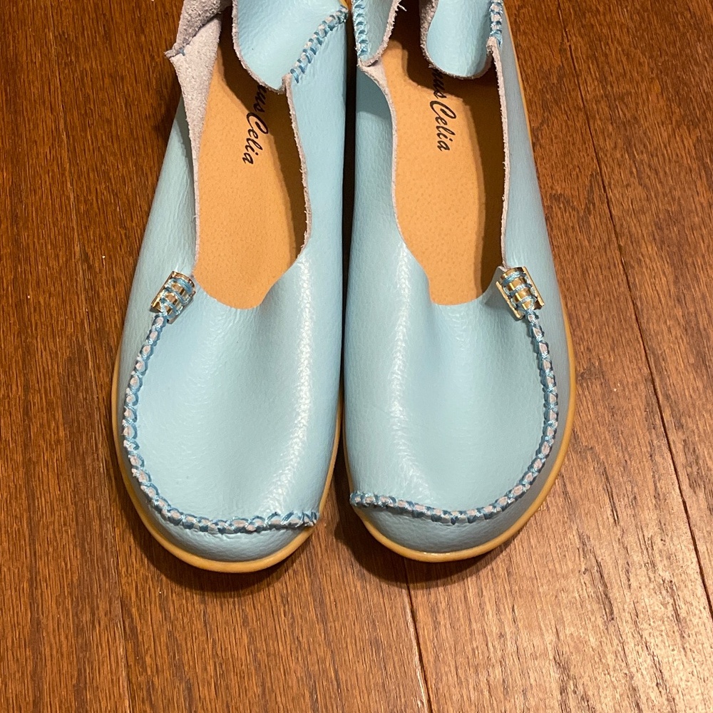 Venus Celia Women's Comfort Wallking Driving Loafers Shoes Blu Size 10